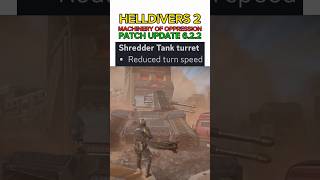 Shredder Tank NERF After Patch Update 6.2.2 - Helldivers 2