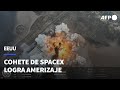 El cohete Starship de SpaceX logra amerizar por primera vez en su cuarta prueba | AFP