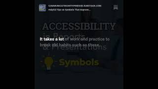 Helpful Tips on Symbols That Improve Accessibility and Understanding