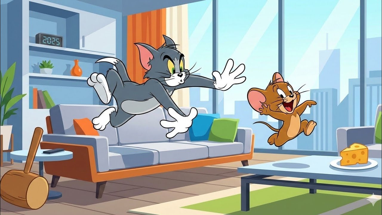 قصة مين الاقوى. توم و لا جيرى.cartoon2026