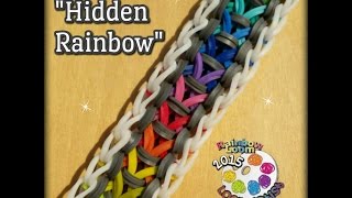 New "Hidden Rainbow" Rainbow Loom Bracelet/How To