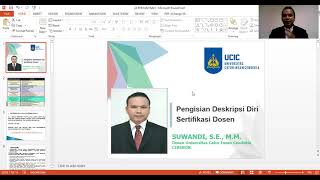 DESKRIPSI DIRI SERDOS - SERTIFIKASI DOSEN DESKRIPSI DIRI SERDOS - SERTIFIKASI DOSEN
