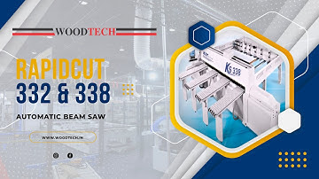 WOODTECH - MODEL - RAPIDCUT - 332 & 338 AUTOMATIC BEAM SAW #woodtechchannel #factoryshorts