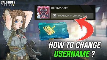 How To Change USERNAME In COD Mobile | How Get Free RENAME CARD In CODM Best Tips & Tricks