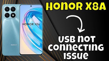 How to Usb not working Honor X8a / Usb not connecting issue
