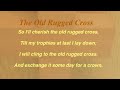 The Old Rugged Cross (Baptist Hymnal #141)