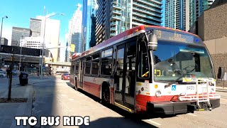 TTC Route 19 BUS Ride On Queens Quay