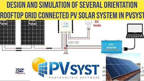 Design and Simulation of several orientation Rooftop Grid Connected PV Solar System in PVSyst