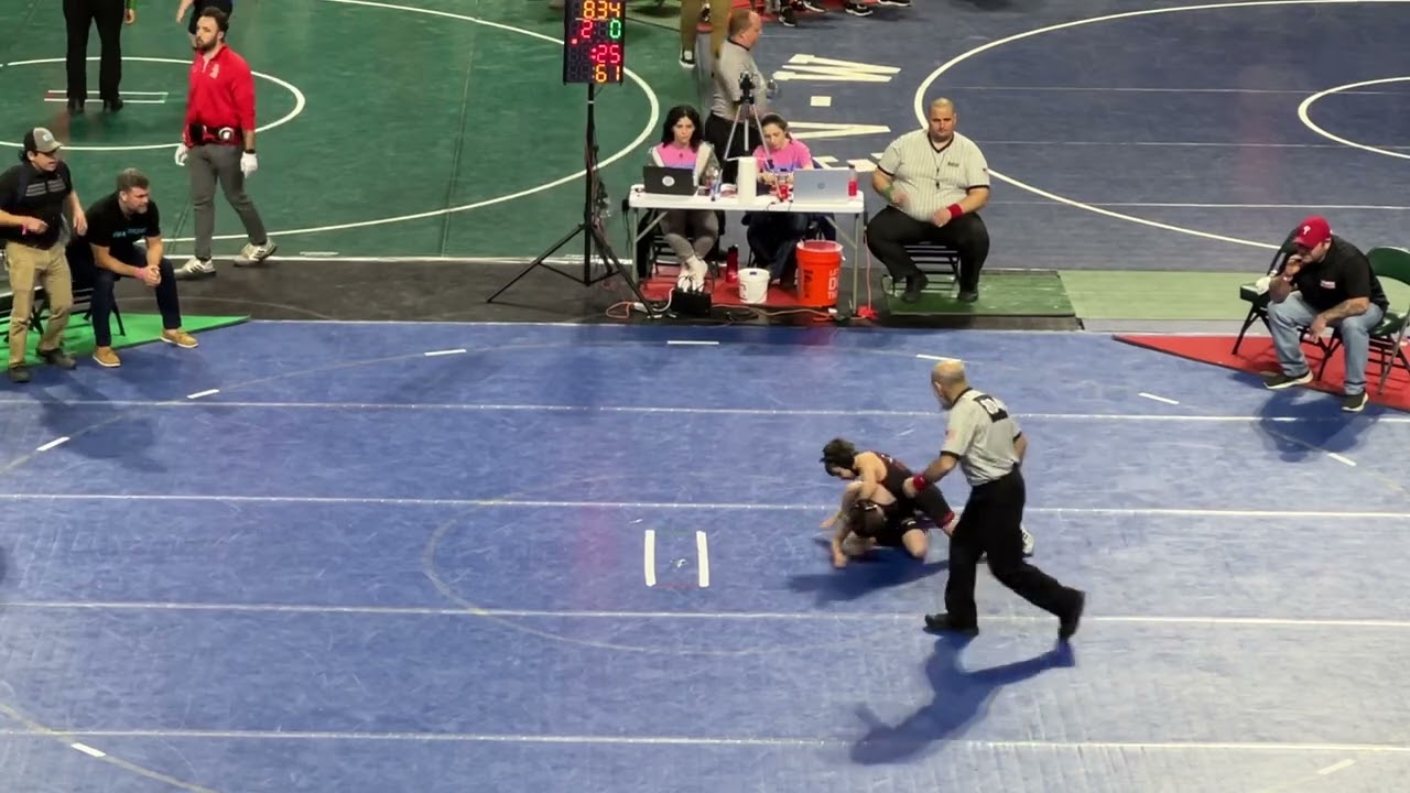 Emmett’s 3rd match at states 22-23 pin