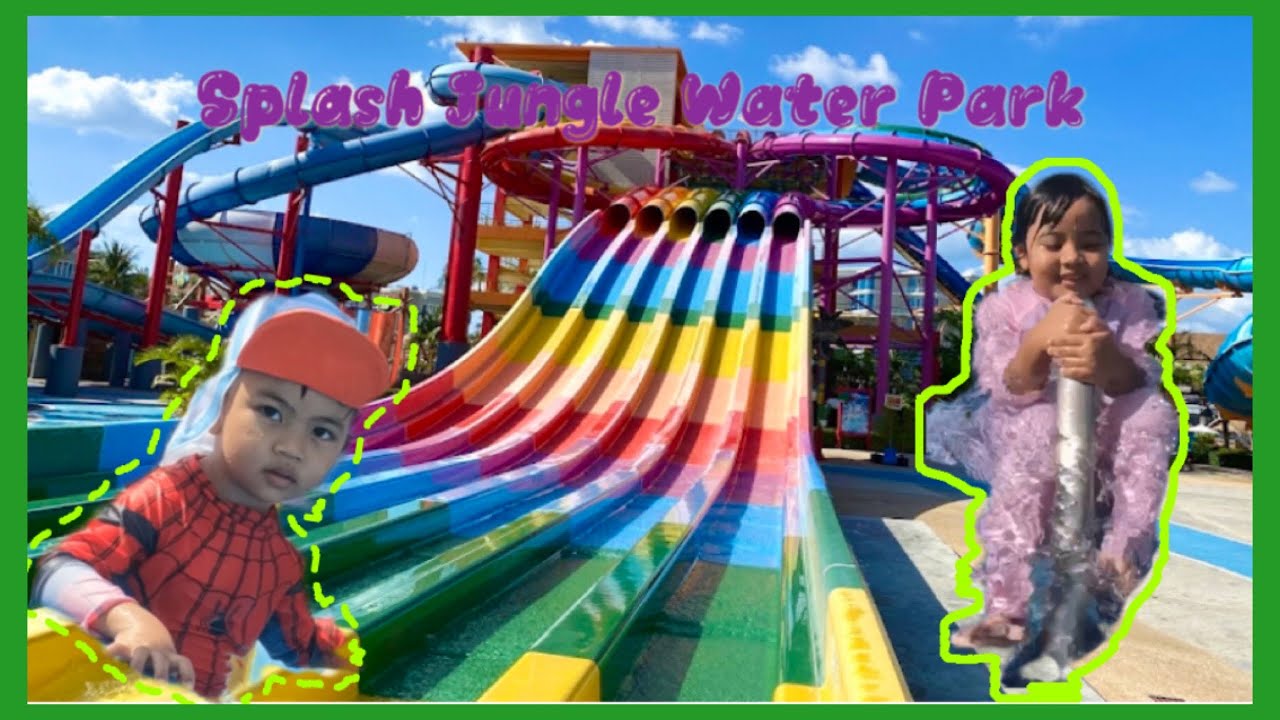 มะนาวมาร์วิน เที่ยวสวนน้ำ splash jungle water park ในวันเด็กที่ภูเก็ต