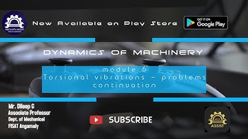 ASAP Online class | DOM S6 | Module 6 | Tortional Vibrations- problems