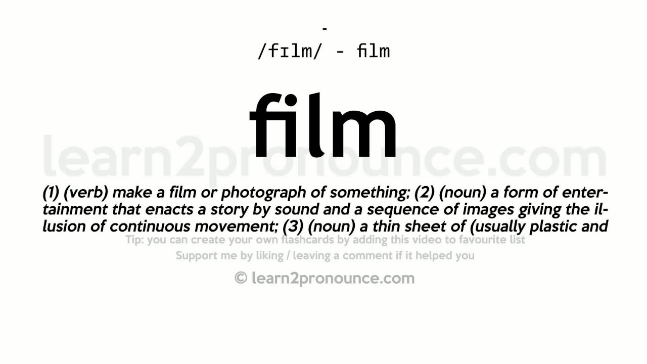 meaning of film presentation