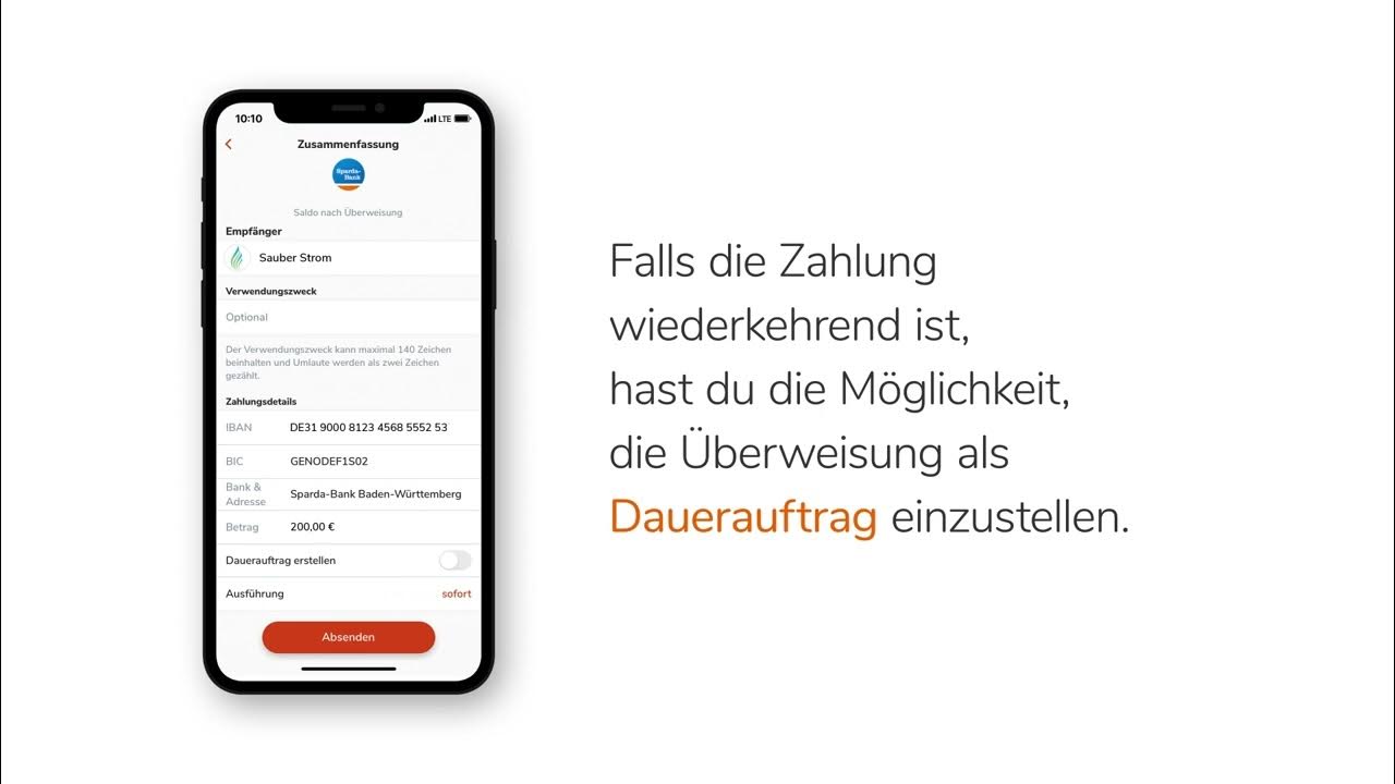 TEO App Tutorial Mobile Überweisung YouTube