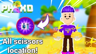 PK XD ALL GOLDEN SCISSORS LOCATION! + SECRET BOX CamBo52 screenshot 4