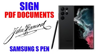 How to Sign PDF Document/Contract Using S Pen with Galaxy S22 Ultra [ Or Other Samsung Smart Phone ] screenshot 5