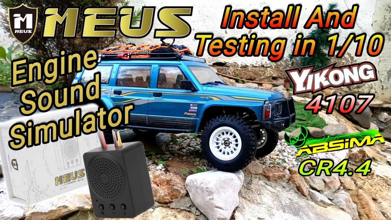 Meus Racing MS-24 Engine sound Simulator Intall / testing in 1/10