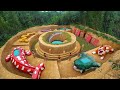 Build Underground Animals Zoo Around Water Slide Swimming Pool And Secret Underground House