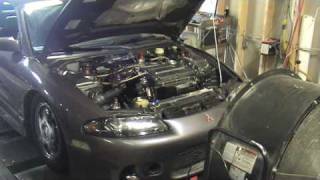 dsm2gnick AWD swapped Mitsu Eclipse spyder 500awhp dyno
