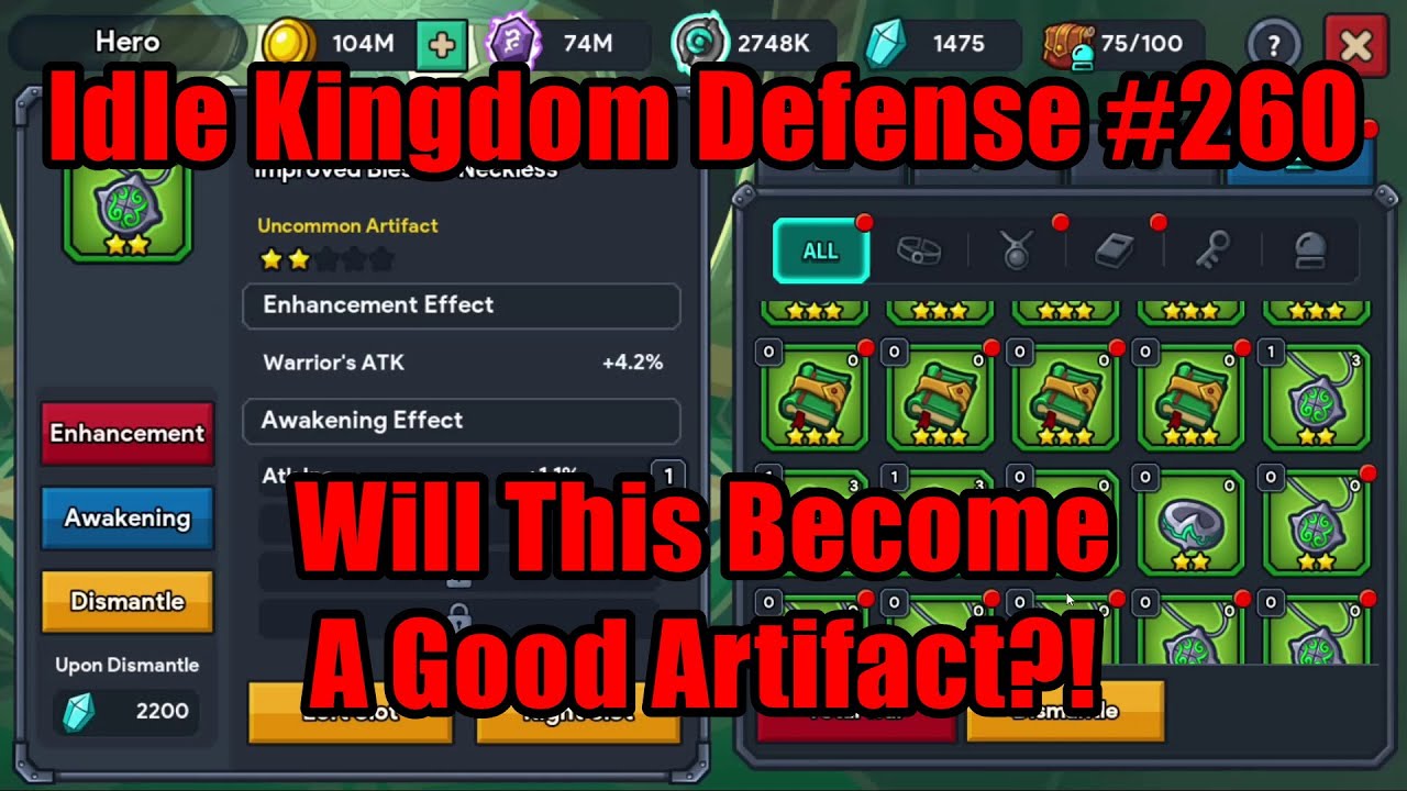 Idle Kingdom Defense 260 Will This Become A Good Artifact Stage idle-kingdom-defense-260-will-this-become-a-good-artifact-stage