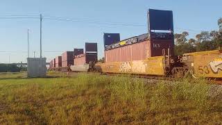 Northbound FEC 426 passing New Smyrna Beach Yard. 4/25/24