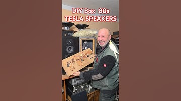 80s DIY Vintage TESLA Bass Reflex SPEAKER BOX Crossover - What is inside? - TESLA SPEAKERS