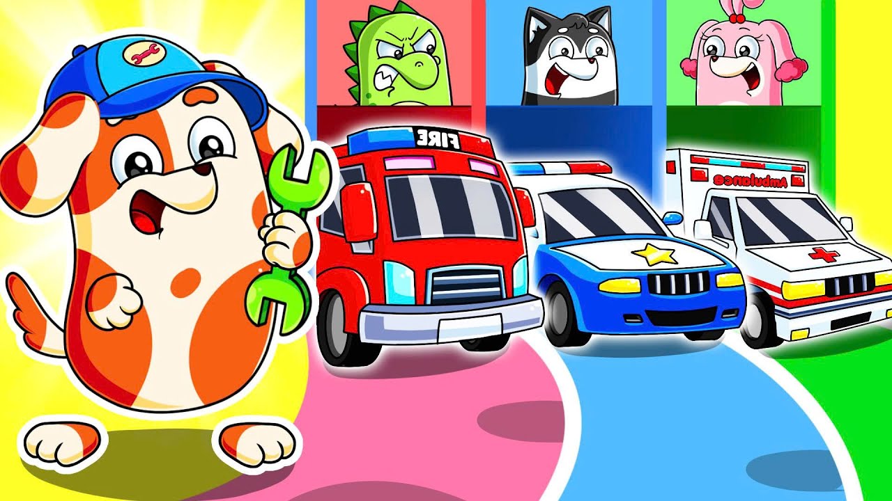 Garage's HERO CARS | Car Cartoon | Funny Dog Cartoon | Agent Hoo Doo