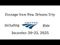 Footage from 2023 new orleans trip featuring amtrak