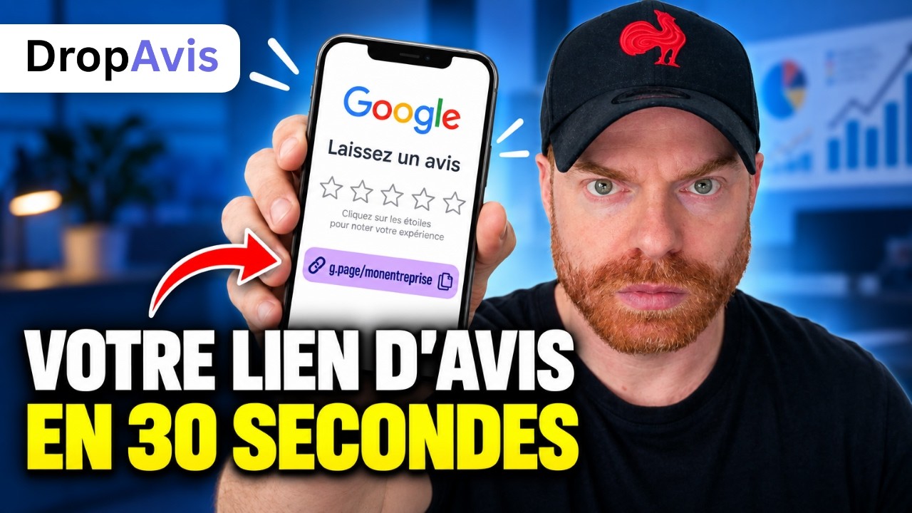Vidéo DropAvis : récupérer le lien d'avis de votre fiche Google en 30 secondes