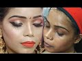 कम से कम बजट मे साँवली skin पर HD Makeup कैसे करे ( Hindi )