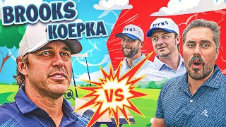 Brooks Koepka Prepares For The Ryder Cup With a 3 On 1 Scramble Vs PMT