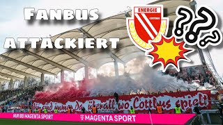 BRUTALER ANGRIFF auf den FANBUS von ENERGIE COTTBUS…💥💥💥