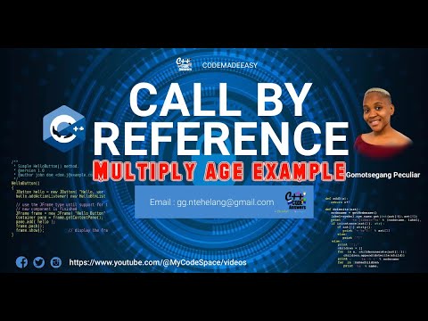 C++ Program | Call by reference code example | Value returning function ...