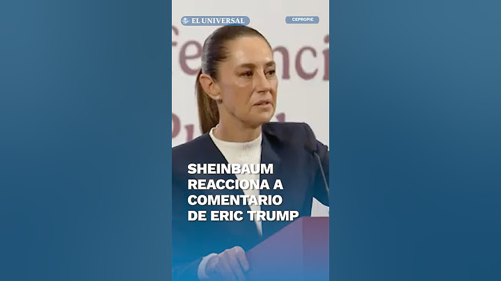 Claudia Sheinbaum rechaza hablar sobre polémica del hijo de Donald Trump #shorts