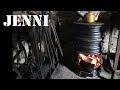 workshop wood stove made from car rims / welding project