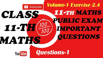 Exercise 2.4 Class 11 | #no1maths  |  Maths Easy class  | important questions | volume-1