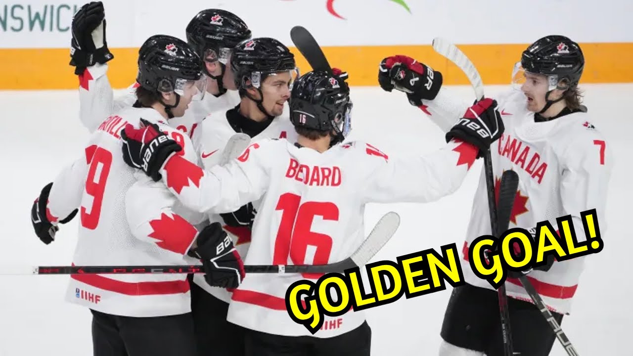 Today's post features the golden goal scored by @arizonacoyotes winger Dylan  Guenther (@_dylanguenther 🇮🇳🇨🇦) in the 2023 @iihfhockey World…