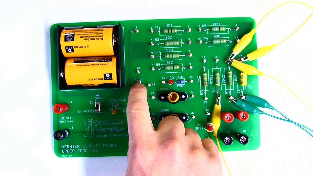 RC Circuit Vernier Board YouTube