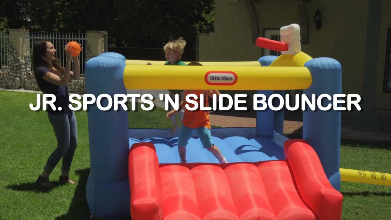 little tikes sports n slide bouncer