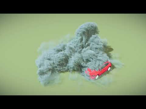 Houdini distance from target smoke sourcing simulation, file included