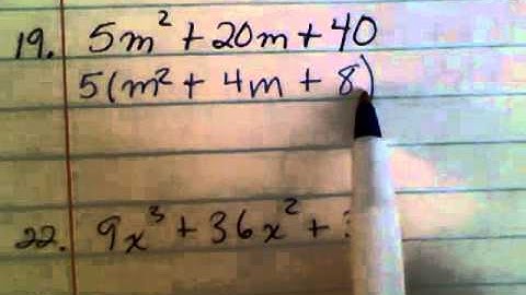Factoring Polynomials by GCF and Grouping