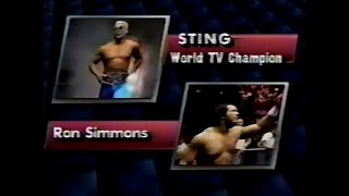 TV Title   Sting vs Ron Simmons   Power Hour June 30th, 1989
