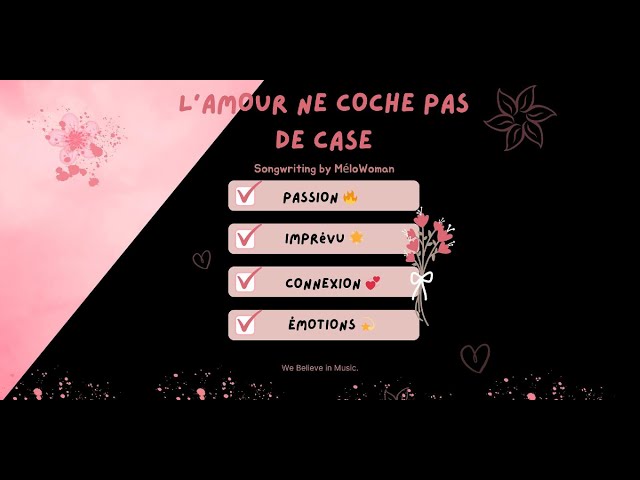 🎶"L’amour ne coche pas de cases | Chanson Poétique et Sensible | MéloWoman