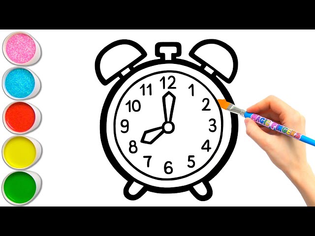 Vector sketch drawing clock. Illustration of the alarm clock Stock Vector |  Adobe Stock
