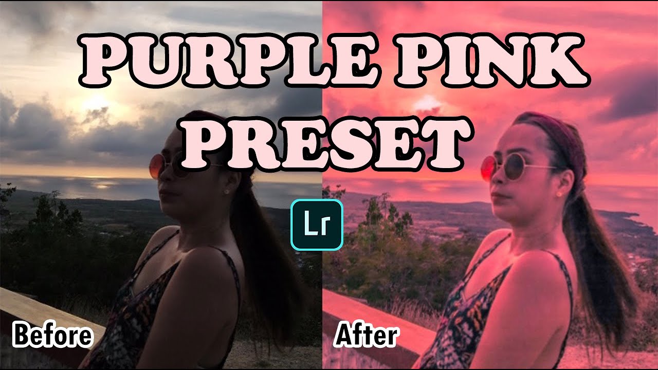 Lightroom Mobile Basic Editing PURPLE PINK PRESET YouTube