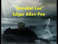 "Annabel Lee" Edgar Allan Poe poem, classic gothic literature WONDERFUL READER