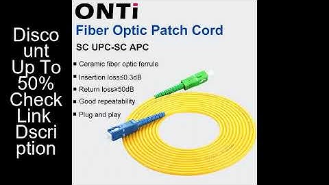 ONTi 1-10pcs SC APC to SC UPC Simplex 2.0mm PVC Single Mode Fiber Patch Cable jumper fiber patch cor