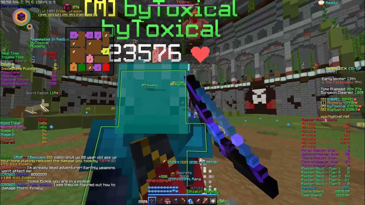 Getting A Full Double Chest Of Master Stars [Hypixel SkyBlock] YouTube