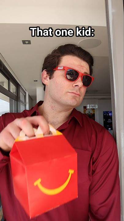 That One Kid Who Brings McDonald's To School For Lunch.