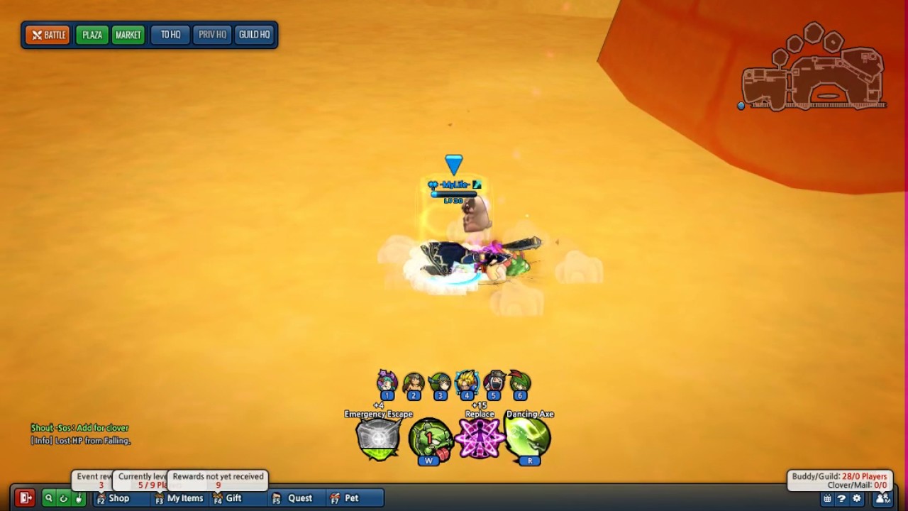 Lost saga Galford bug