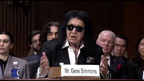 Gene Simmons Senate Hearing for the American Music Fairness Act